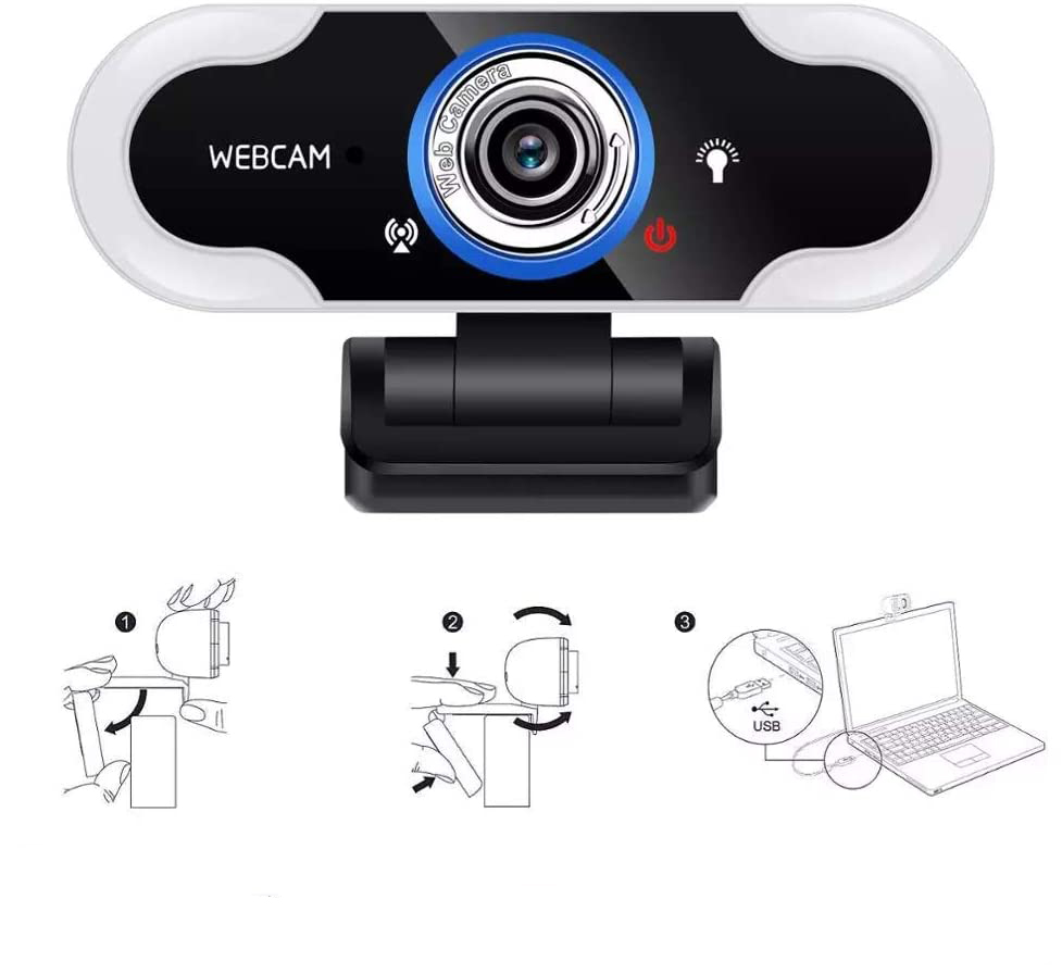 Kamera Internetowa z MIKROFONEM FullHD 1080p LED - obrazek 2