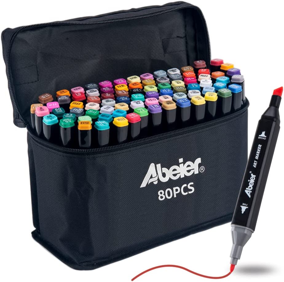 MARKERY ALKOHOLOWE 80 SZT + Torba