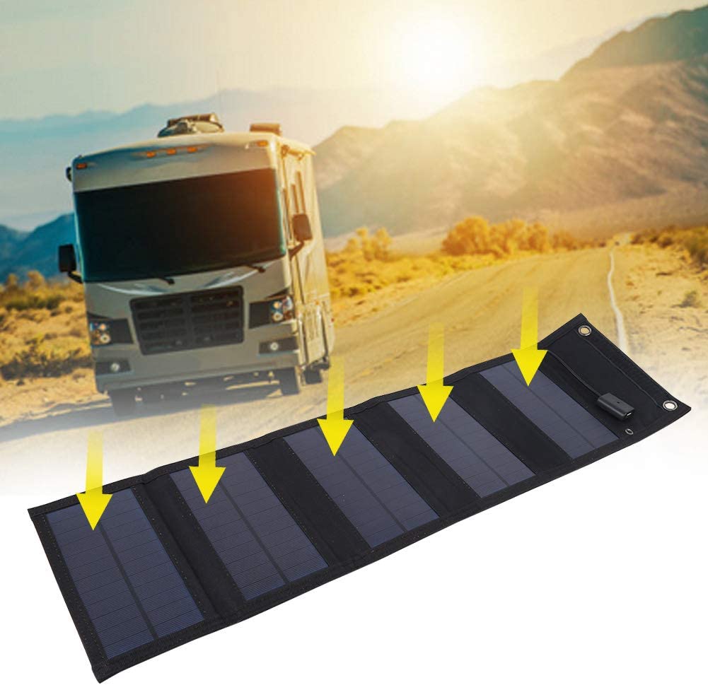Podróżny panel słoneczny 5v/2,4 A składany - obrazek 3