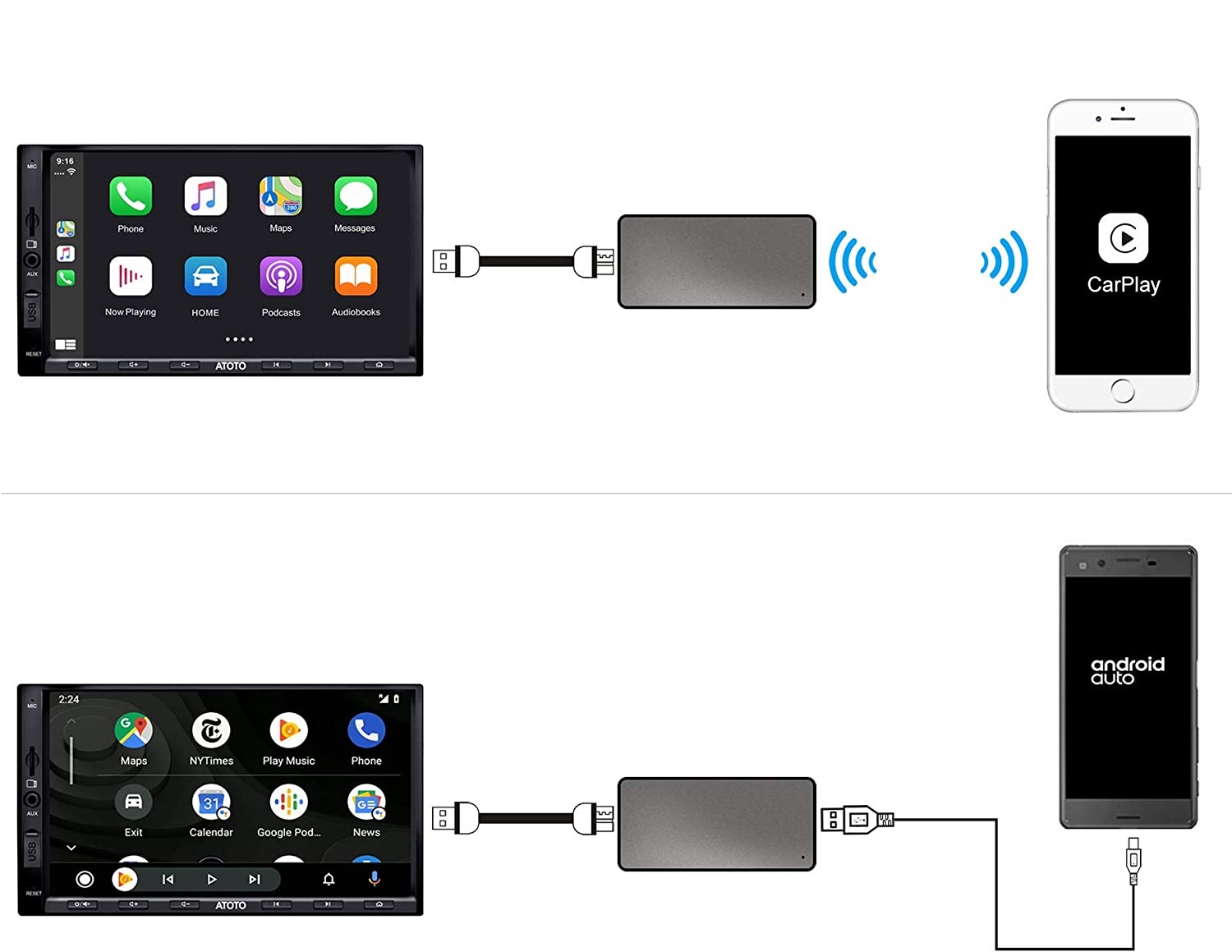 Adapter CarPlay ATOTO AC-WCPAA48 - obrazek 6