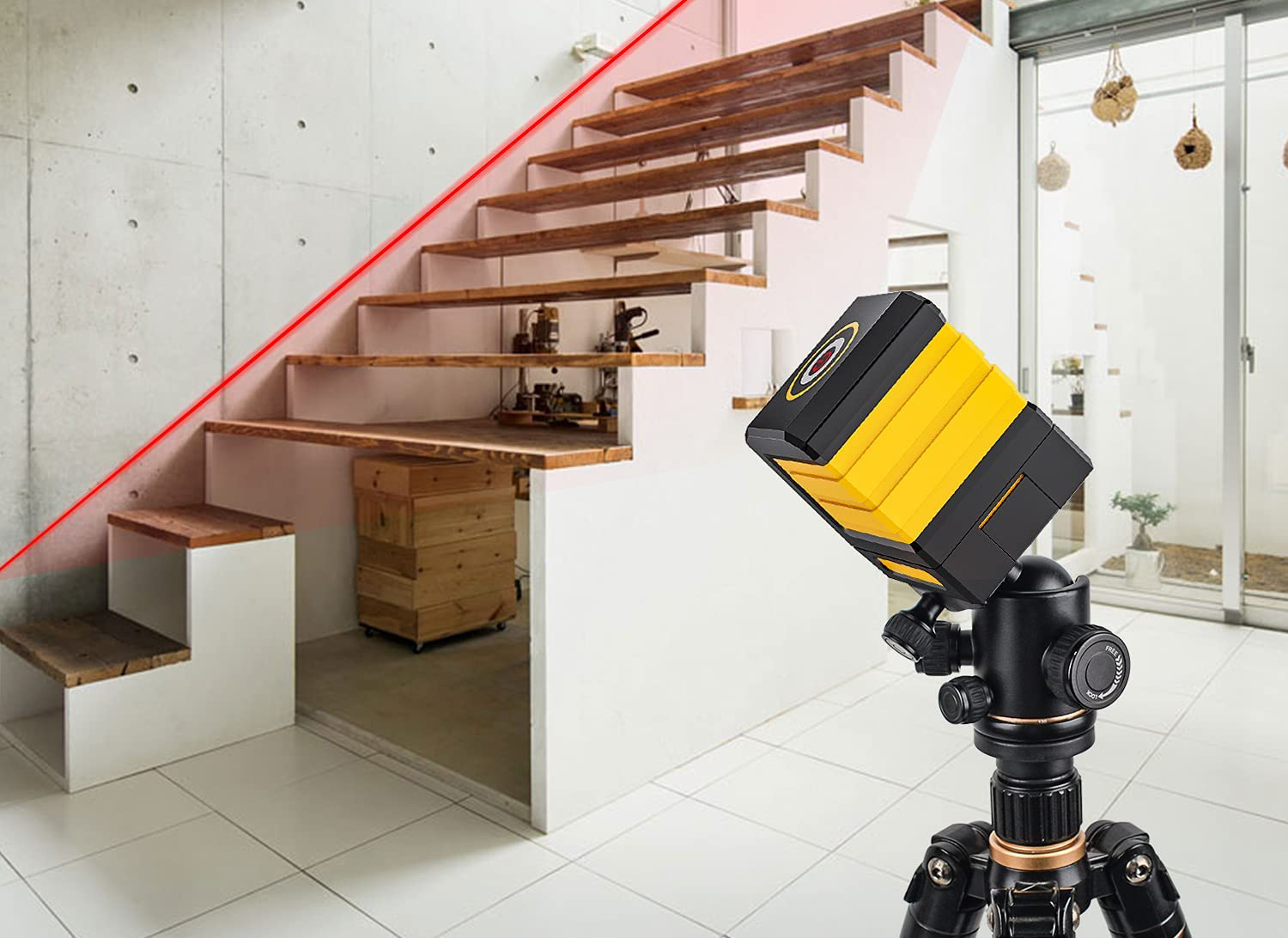 Poziomica Laserowa Samopoziomująca MESTEK T01 - obrazek 4