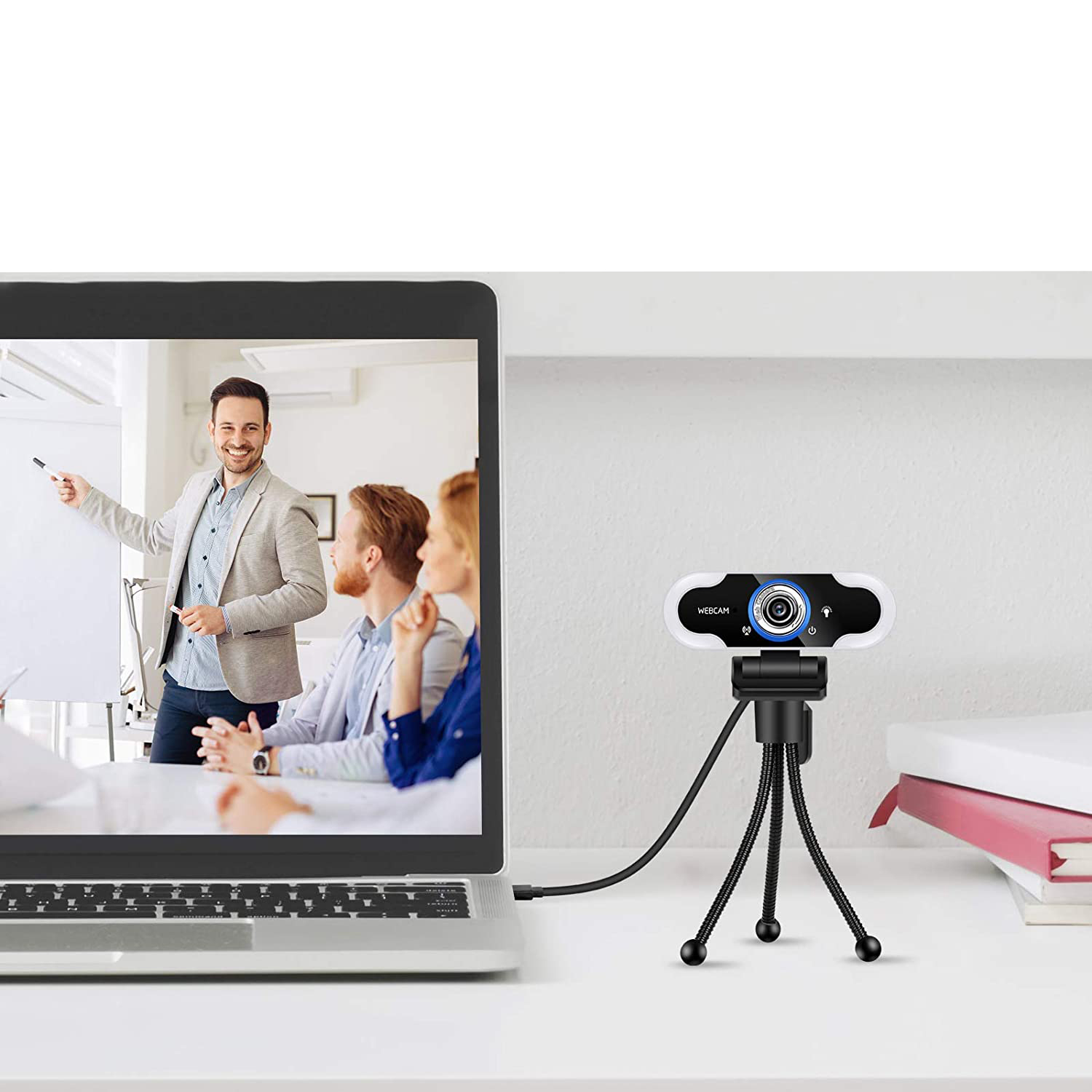 Kamera Internetowa z MIKROFONEM FullHD 1080p LED - obrazek 5