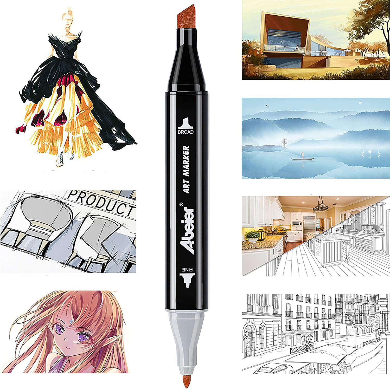 MARKERY ALKOHOLOWE 80 SZT + Torba - obrazek 6