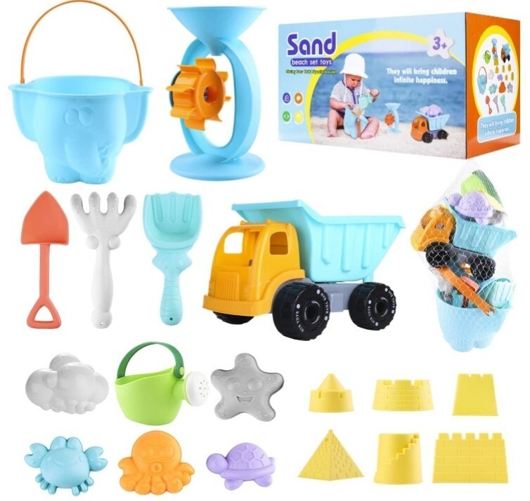 Zestaw zabawek plażowych, do piaskownicy