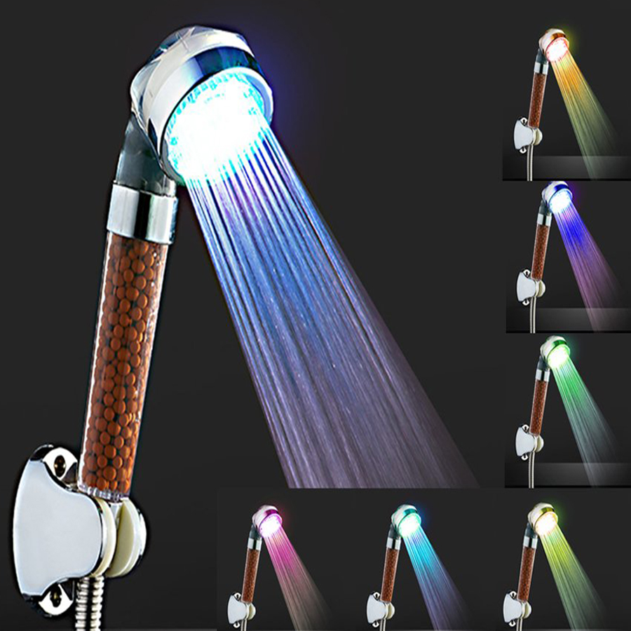 Słuchawka prysznicowa LED z filtrem - obrazek 2