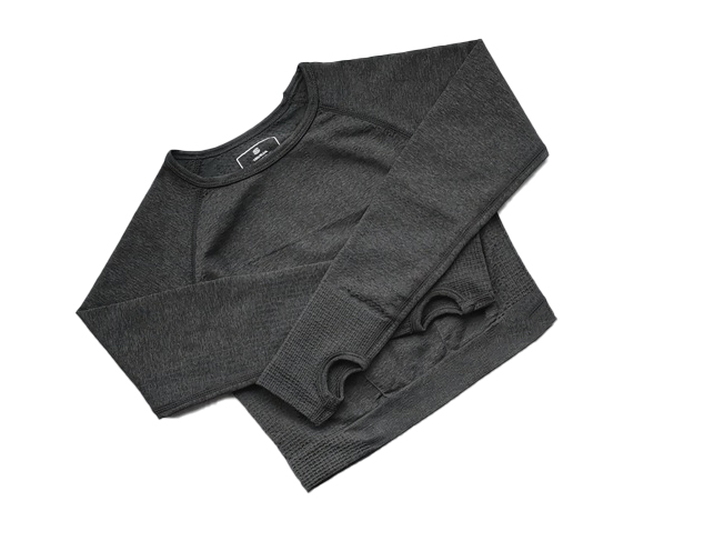 Damski top do ćwiczeń z długim rękawem