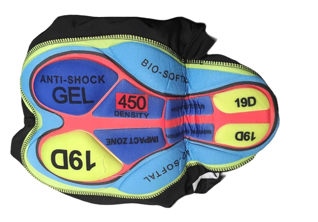 Spodenki rowerowe z wkładką czarne - obrazek 3