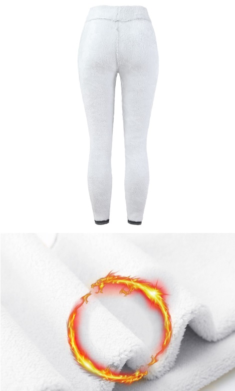 Damskie ocieplane spodnie zimowe z napisem CALIFORNIA - obrazek 5