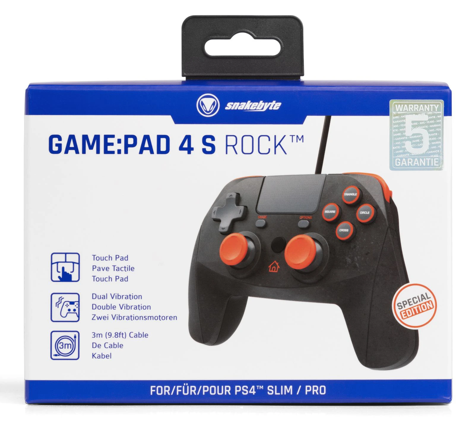 Snakebyte GAME:PAD 4 S przewodowy gamepad PS4 - obrazek 5