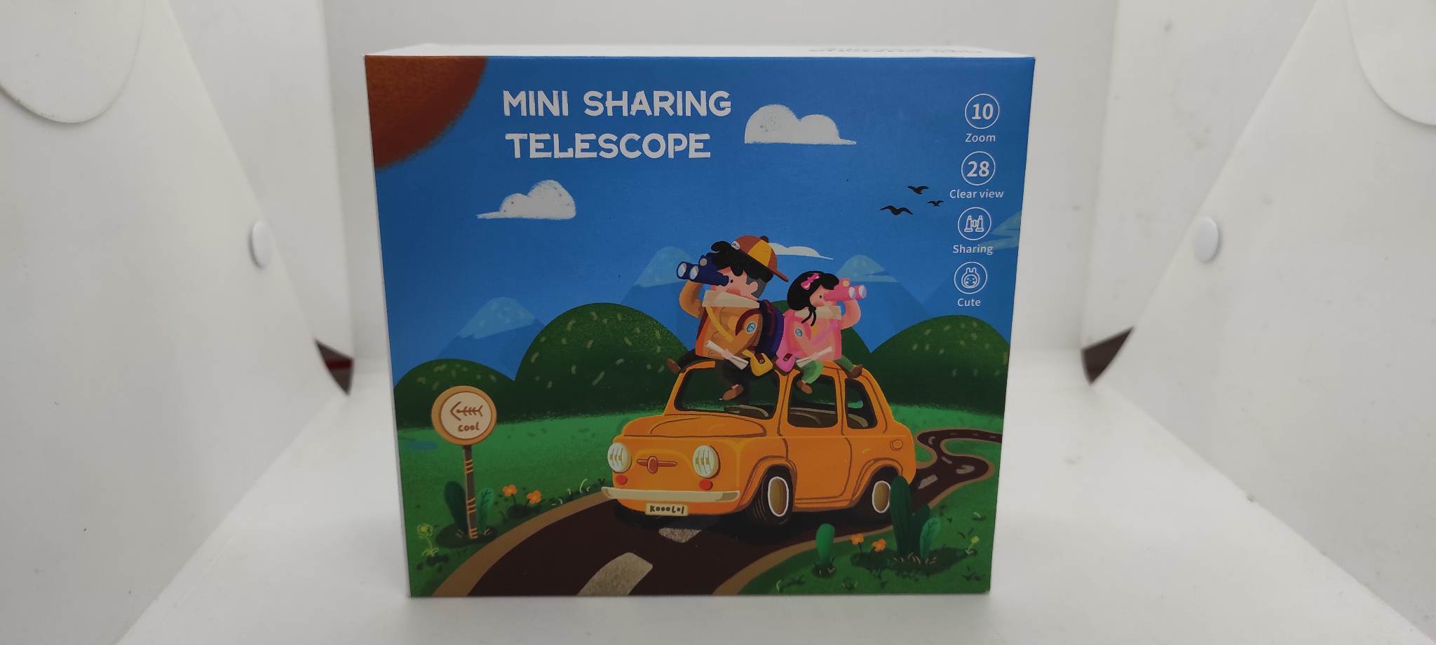 Lornetka Dla Dzieci 10 x 28 Czerwona - obrazek 4