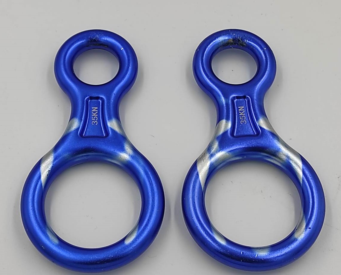 Pierścień asekuracyjny 8 do wspinaczki - 2 sztuki - obrazek 5