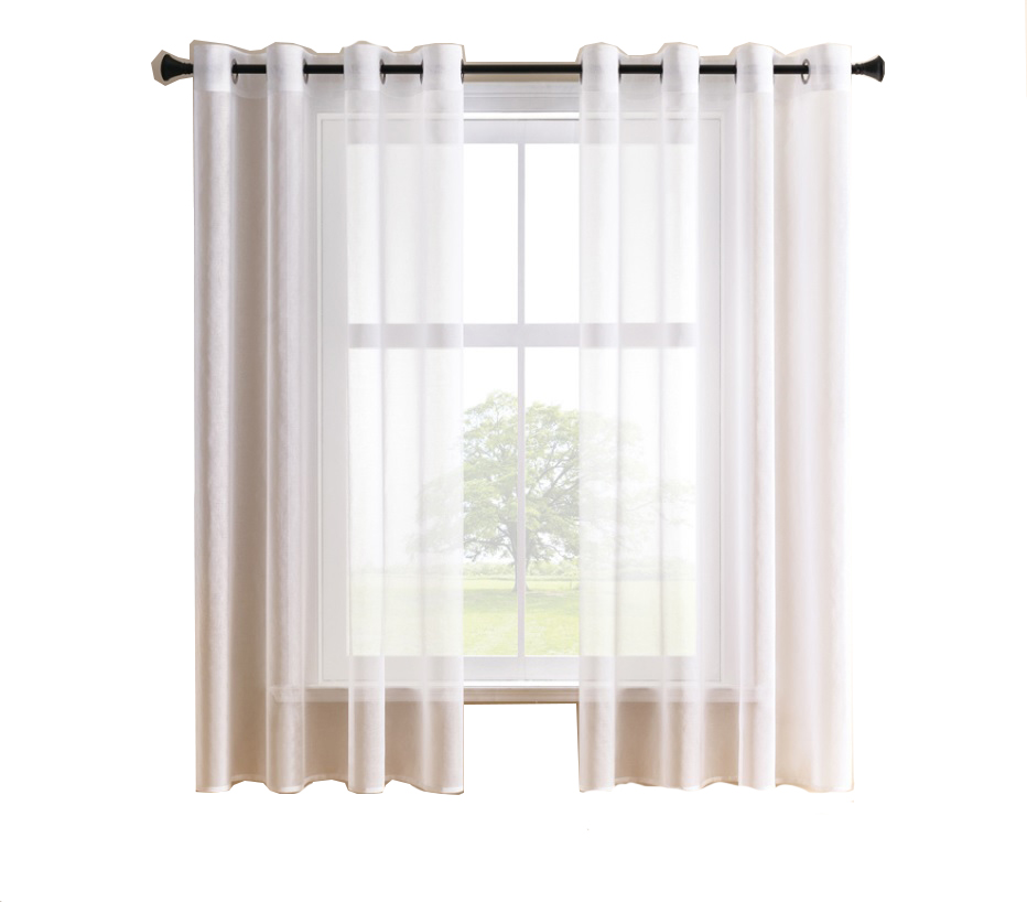 Nowoczesne białe zasłony na przelotkach 140x180cm