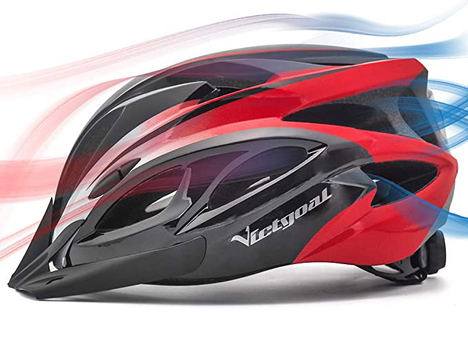 Victgoal Kask rowerowy lakierowany z lampką LED - obrazek 4