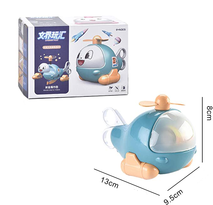 Wysuwany kreatywny zestaw papeterii samolotowej 6w1 - obrazek 4