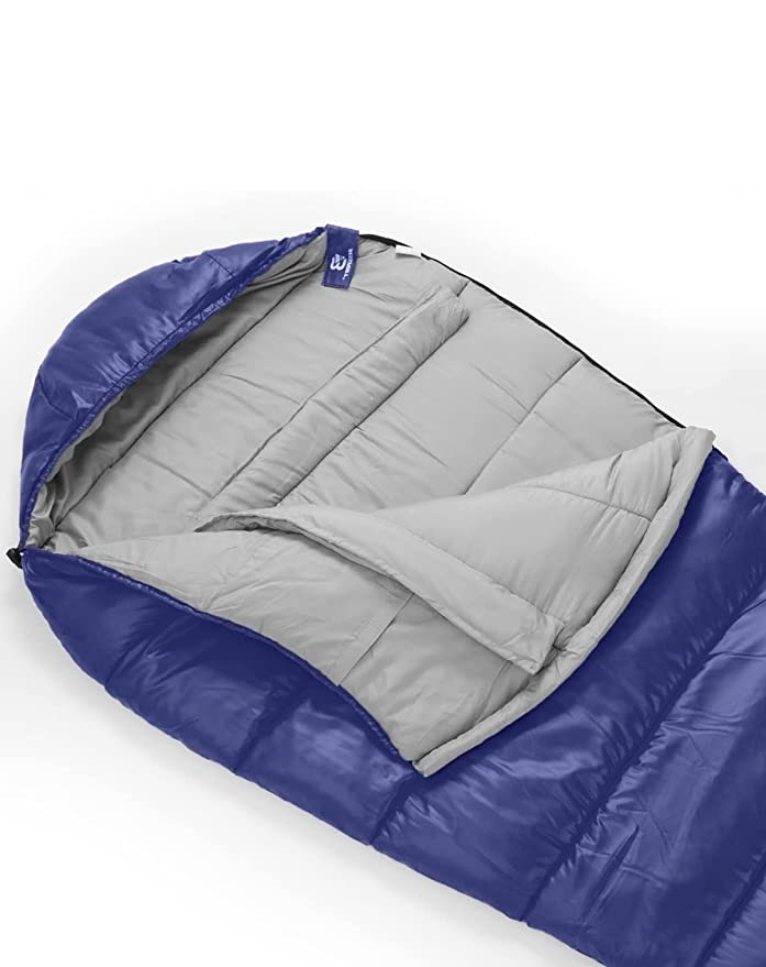 BESSPORT Śpiwór mumia jednoosobowy 210x160cm - obrazek 3