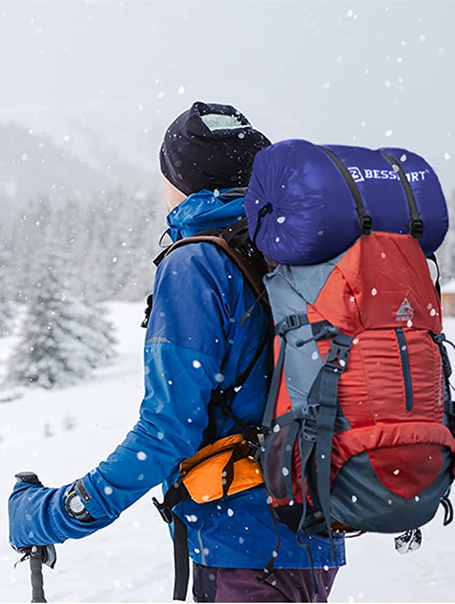 BESSPORT Śpiwór mumia jednoosobowy 210x160cm - obrazek 2