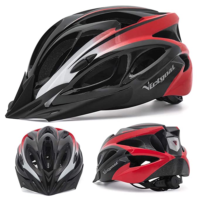 Victgoal Kask rowerowy lakierowany z lampką LED - obrazek 2