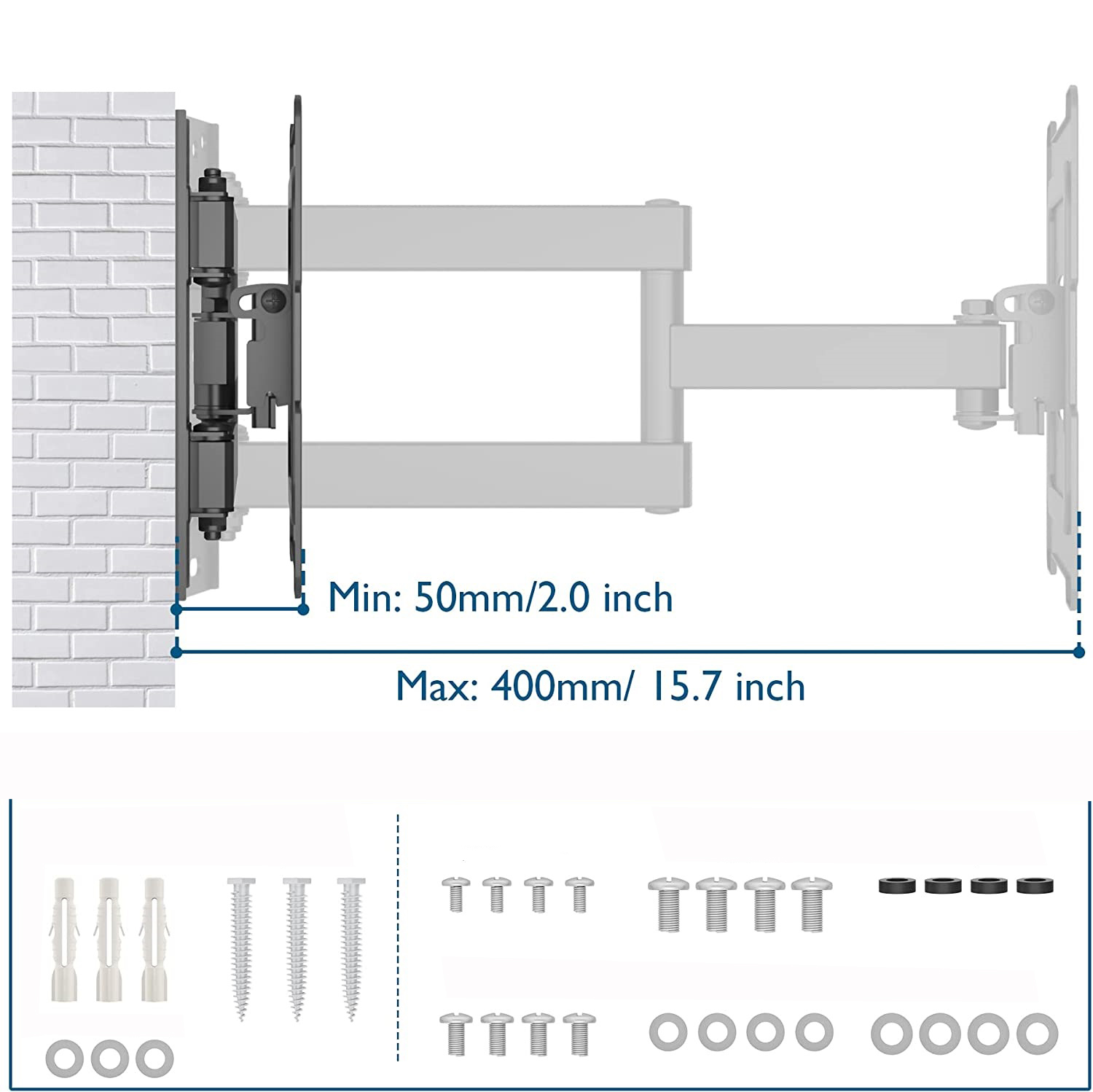BONTEC TV Uchwyt Ścienny Mount 13-42 " - obrazek 3