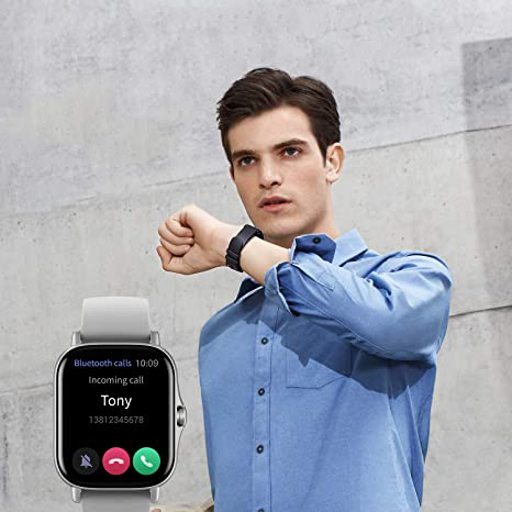 SMARTWATCH inteligentny zegarek srebrny - obrazek 3