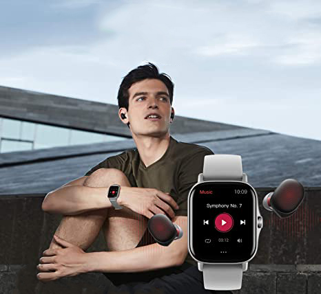 SMARTWATCH inteligentny zegarek srebrny - obrazek 2