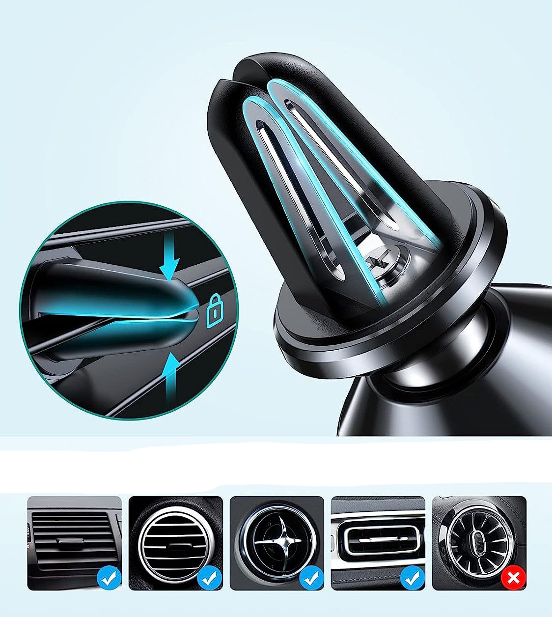 VICSEED mocny magnetyczny uchwyt samochodowy na telefon - obrazek 7