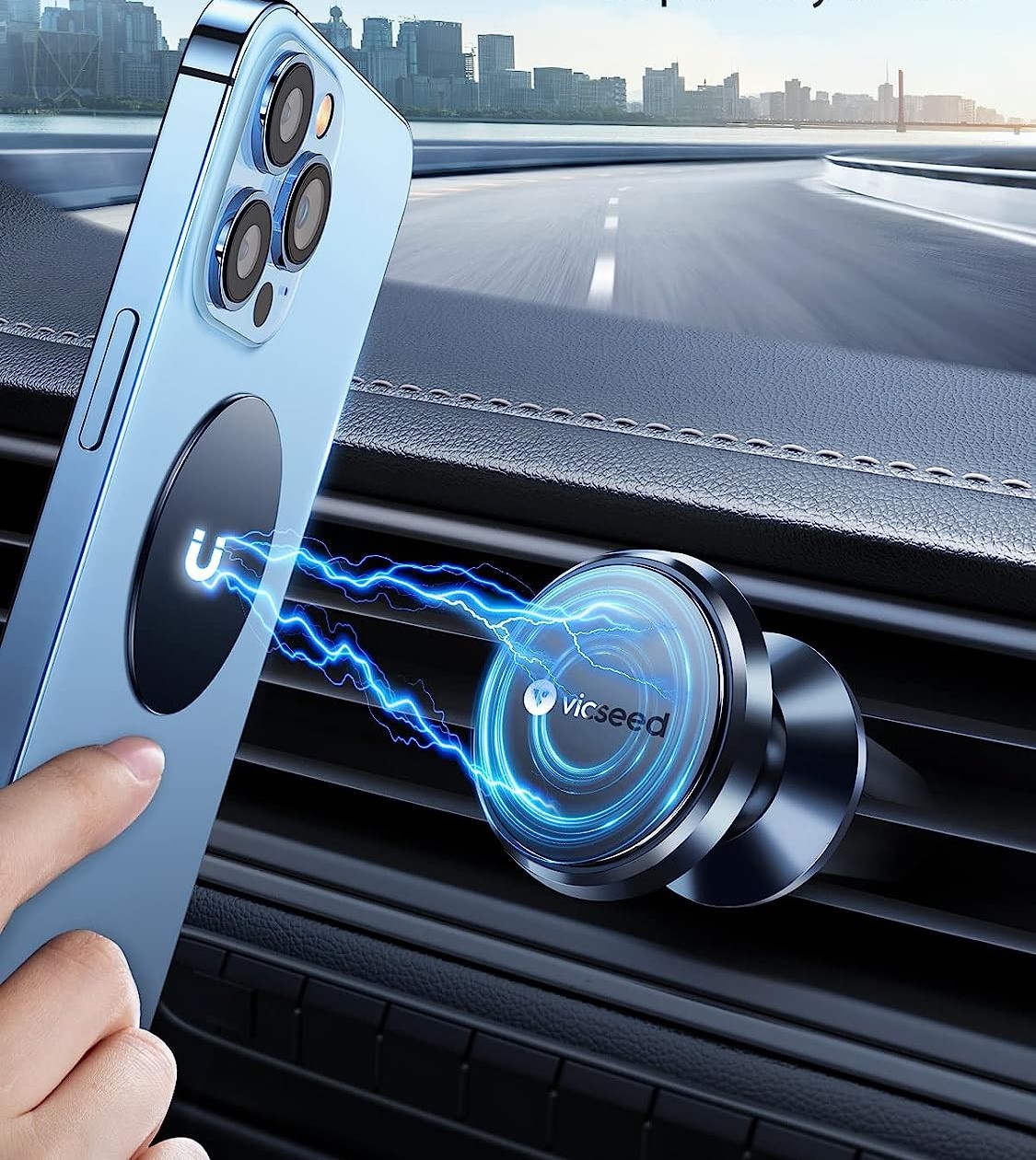 VICSEED mocny magnetyczny uchwyt samochodowy na telefon - obrazek 5