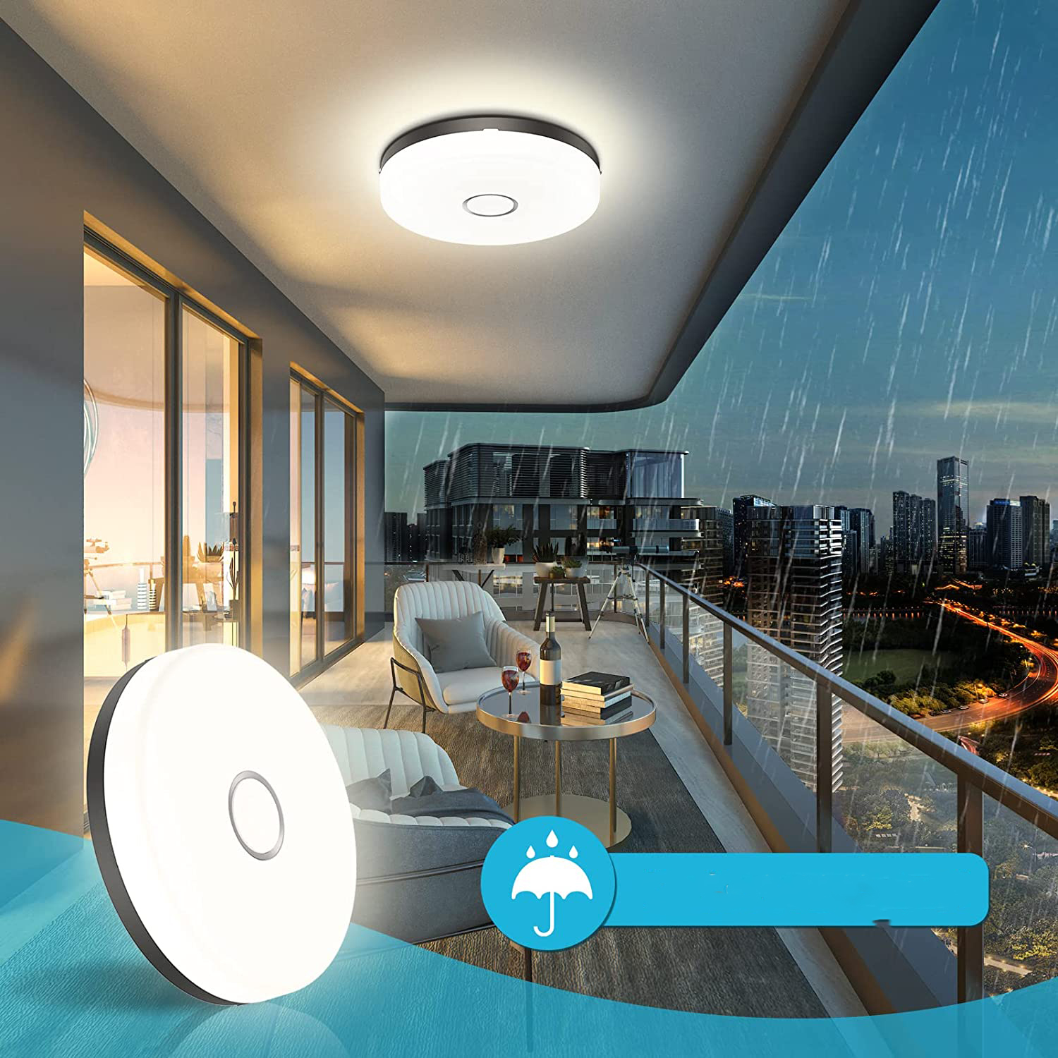 Olafus Lampa sufitowa LED 18w 4000K - obrazek 3