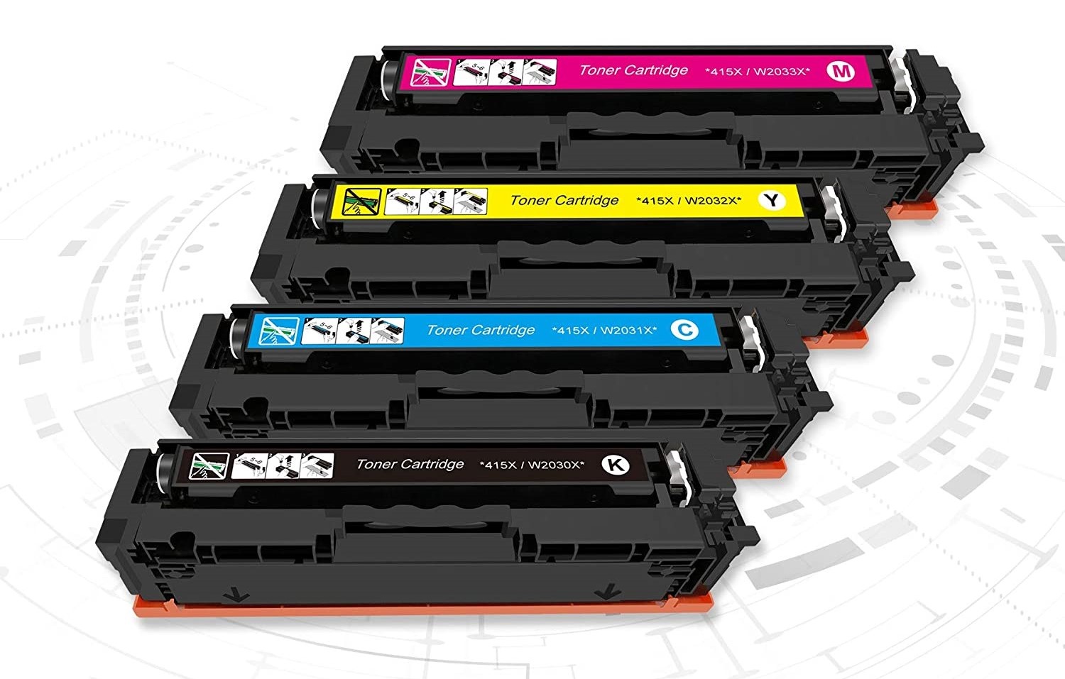 Kingdom zestaw tonerów kompatybilny z HP 415X HP 415A - obrazek 2