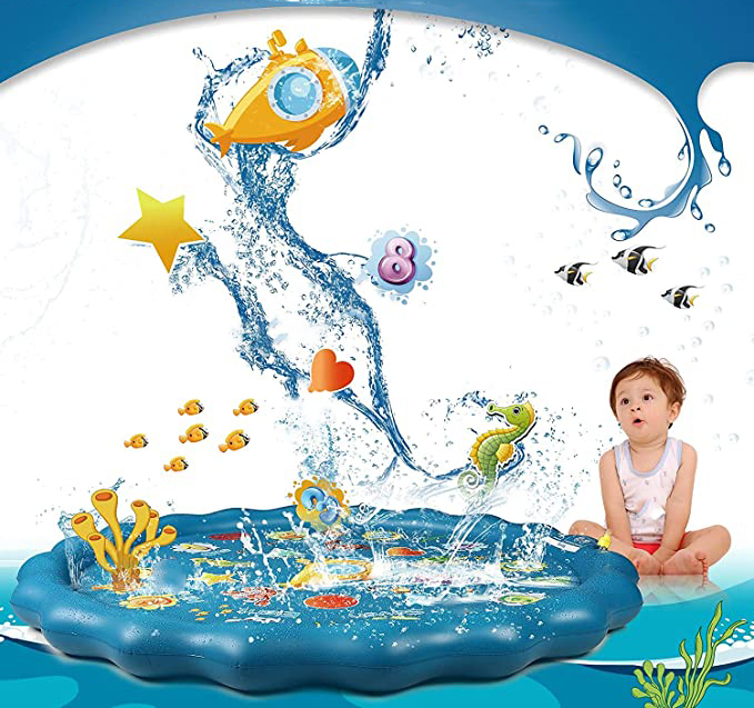 SPRINKLER PLAY MAT Mata wodna zraszacz do zabawy 170cm - obrazek 4