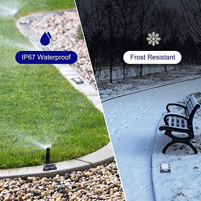 Oświetlenie lampa Solarne zewnętrzne ogrodowe 4szt - obrazek 2