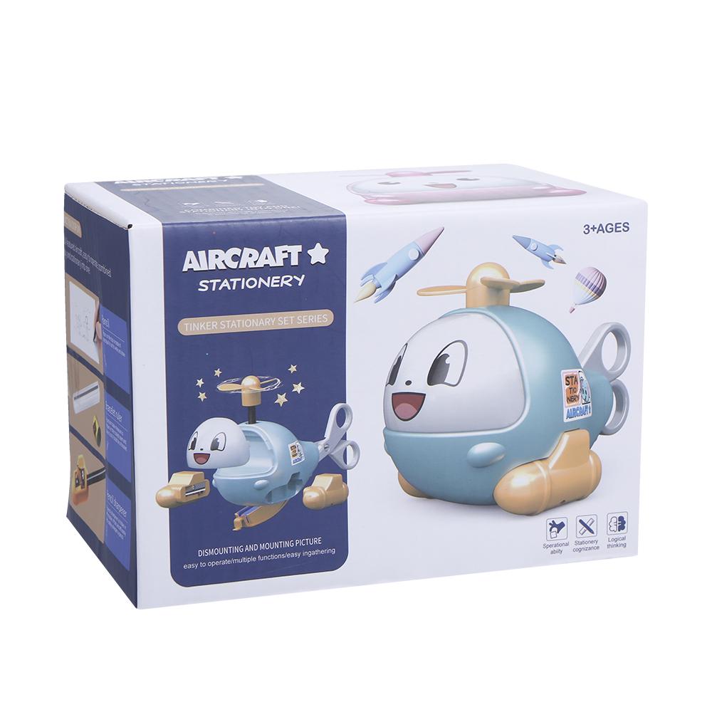 Wysuwany kreatywny zestaw papeterii samolotowej 6w1 - obrazek 2