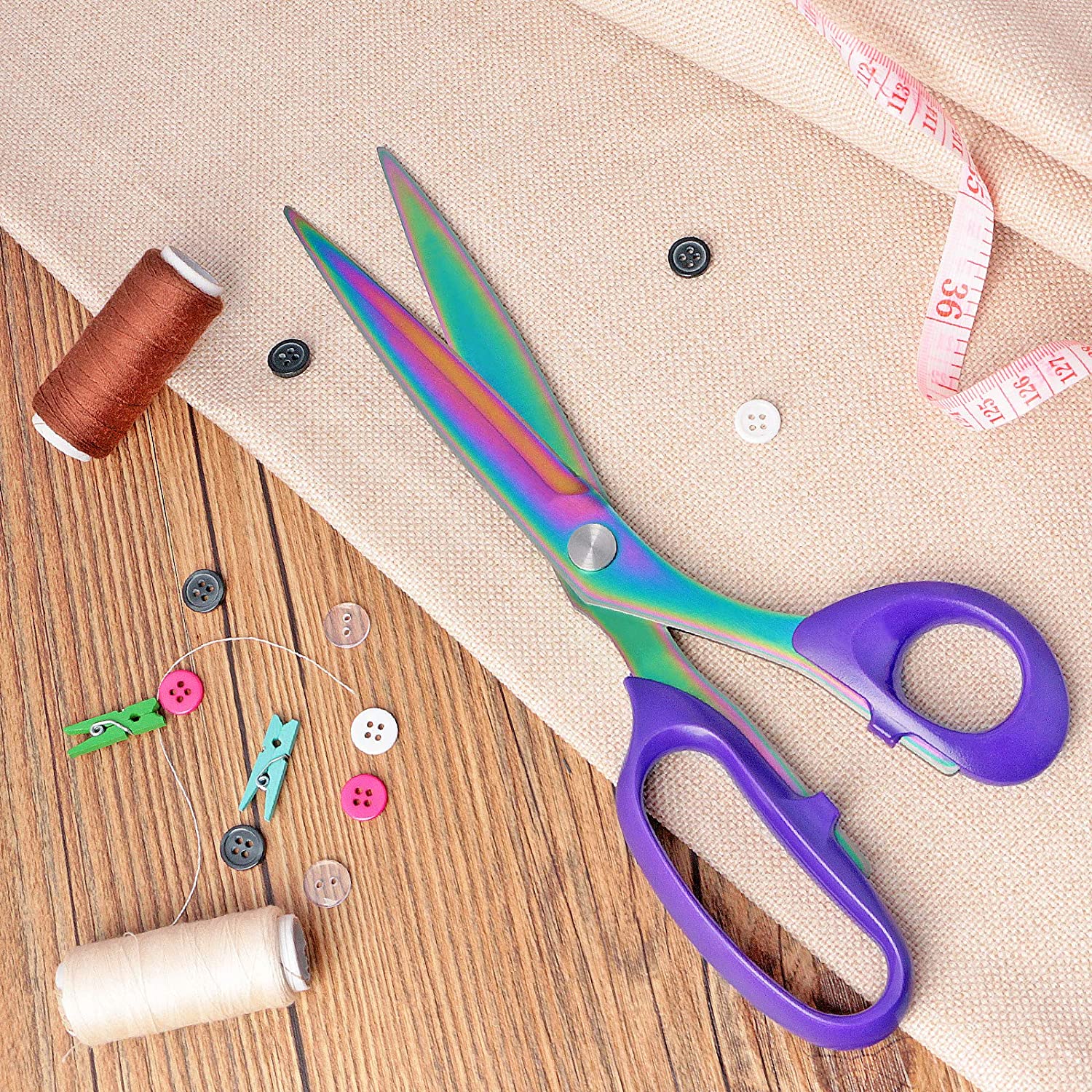 Asdirne Nożyczki do tkanin powlekane tytanem - obrazek 4