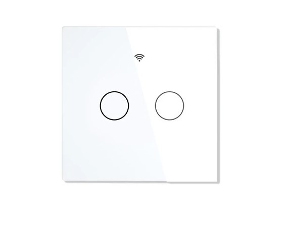 MOESGO WiFi RF433 inteligentny dotykowy wyłącznik podwójny