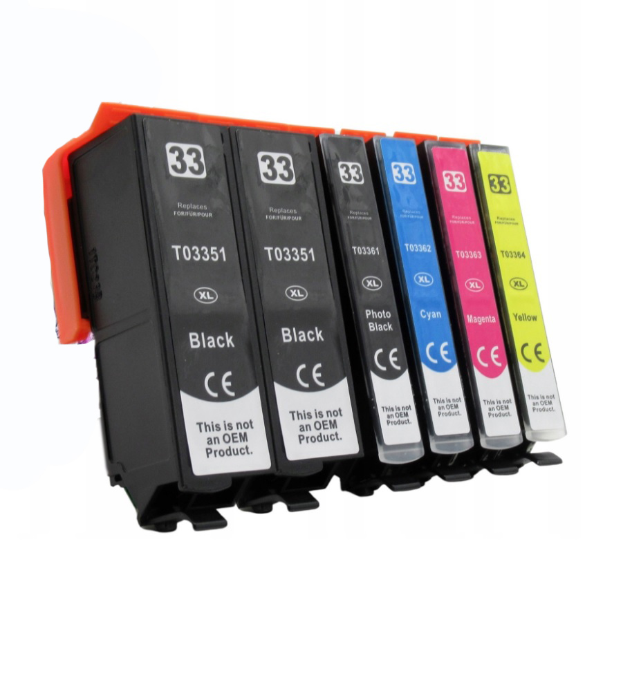Zestaw 6 tuszy EPSON 33XL do XP-645 XP-830 XP-900