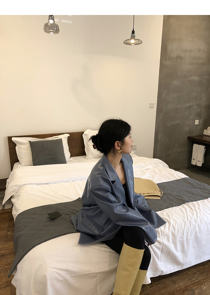 Damska marynarka skóra ekologiczna - obrazek 3