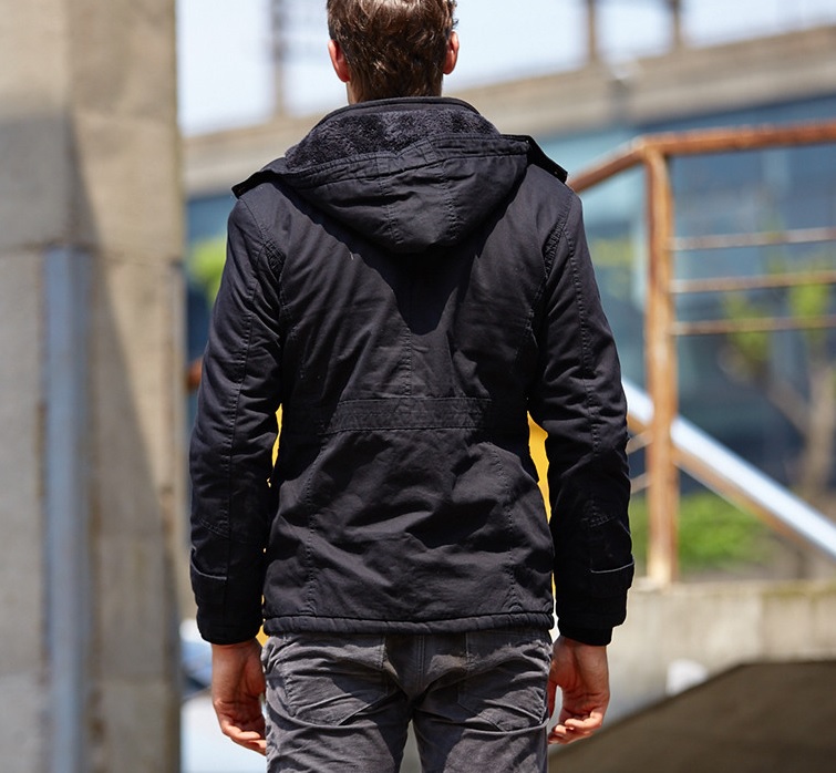 Outdoor Jacket Męska ocieplana kurtka z kapturem - obrazek 3