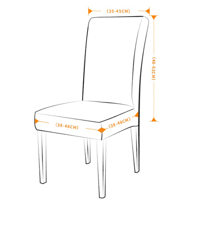 Welurowy pokrowiec na krzesło - obrazek 2