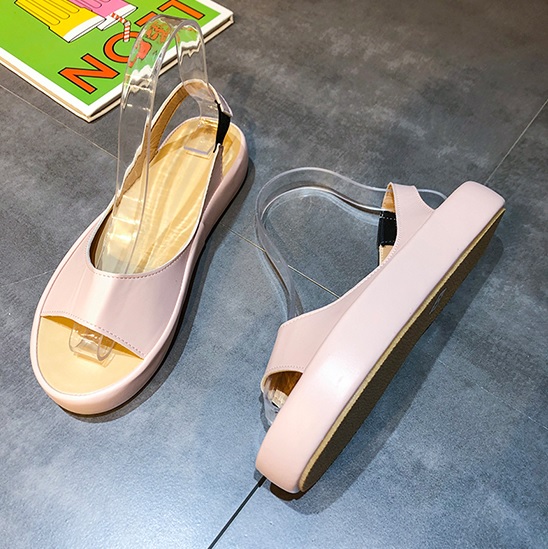 Damskie sandały na grubej podeszwie - obrazek 4