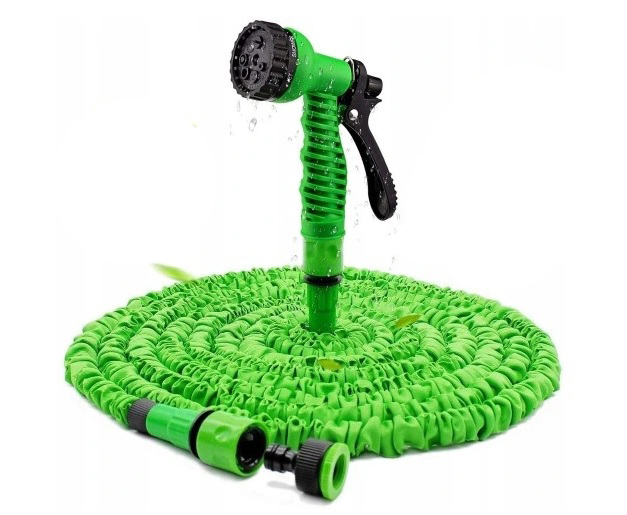 Wąż ogrodowy z prysznicem rozciągliwy