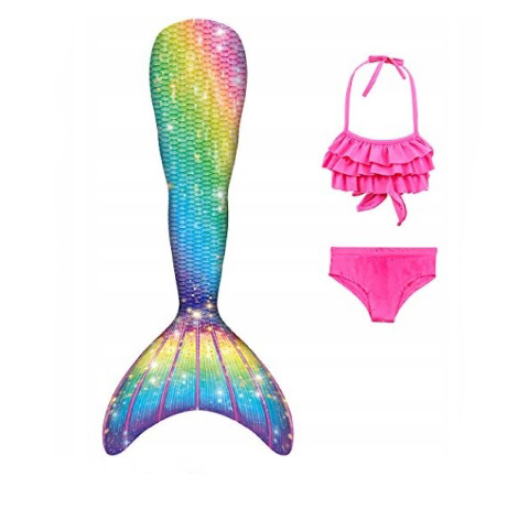 3-Częściowy strój kąpielowy dla dziewczynki Syrenka