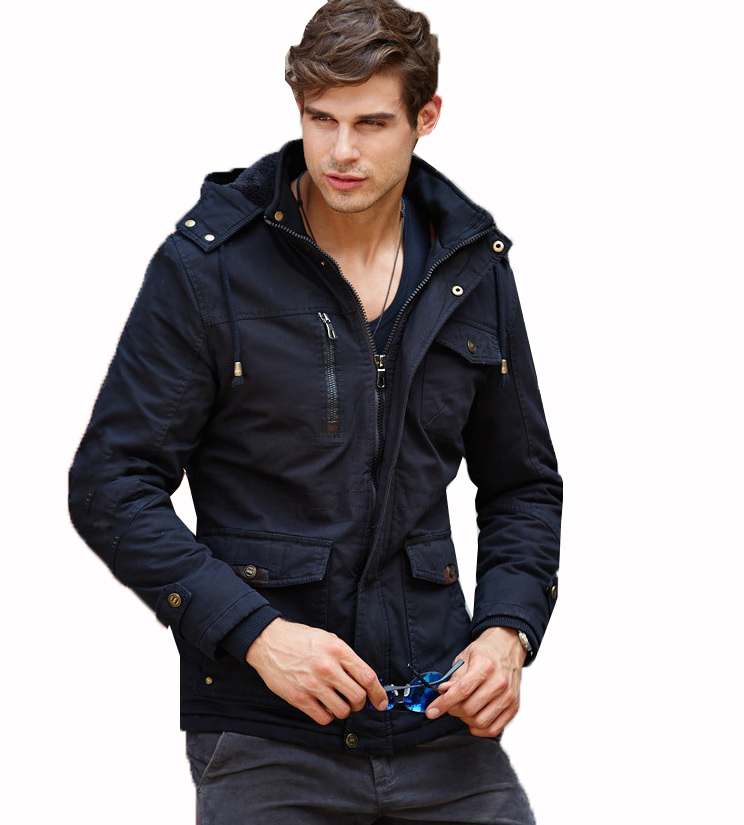 Outdoor Jacket Męska ocieplana kurtka z kapturem