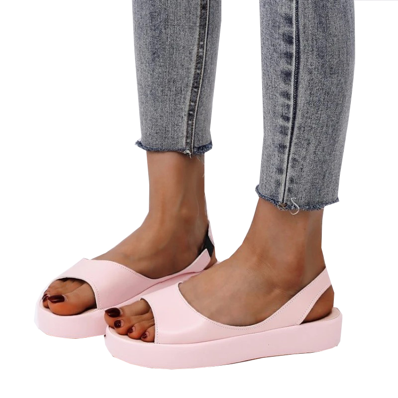 Damskie sandały na grubej podeszwie