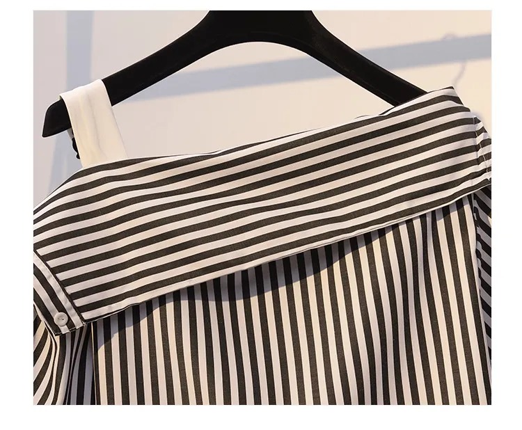 Damski letni komplet w paski - obrazek 5