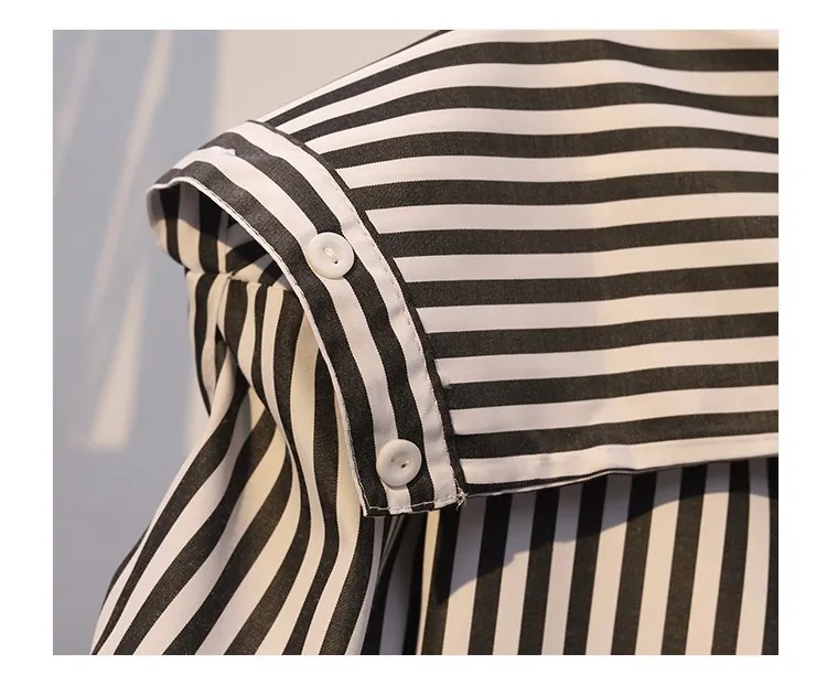 Damski letni komplet w paski - obrazek 4