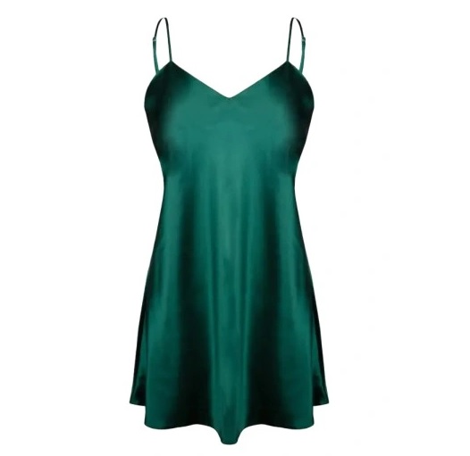 Satynowa koszula nocna na ramiączkach - obrazek 3