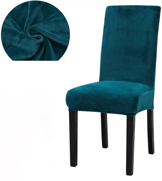 Welurowy pokrowiec na krzesło