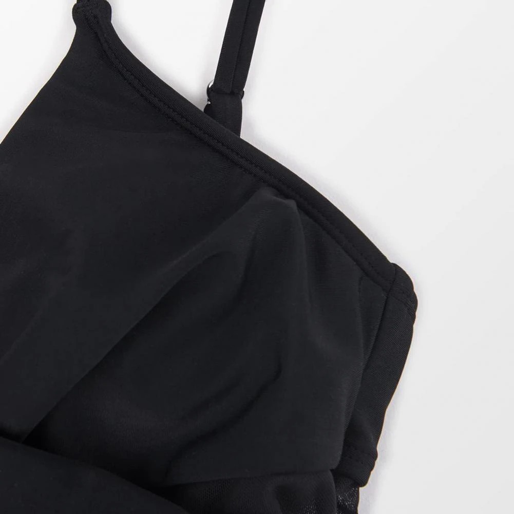 Jednoczęściowy strój kąpielowy czarny - obrazek 3