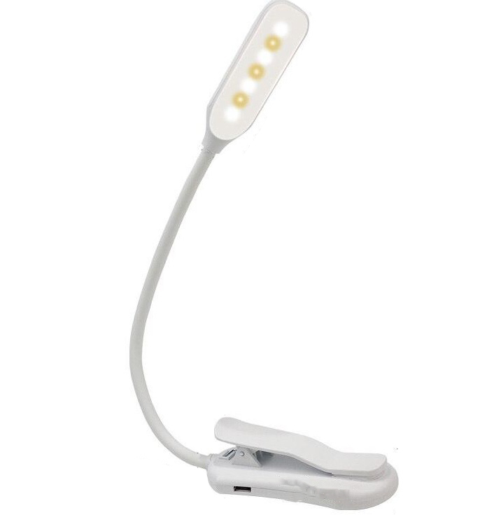 Auykoo Lampka nocna do czytania 7 LED z klipsem