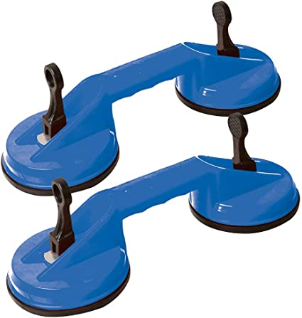 SILVERLINEC Podwójna przyssawka do szkła, glazur 70kg