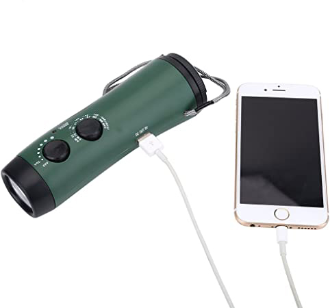 Dynamo Flashnight Latarka na korbę LED+ Radio AM/FM z powerbankiem - obrazek 7